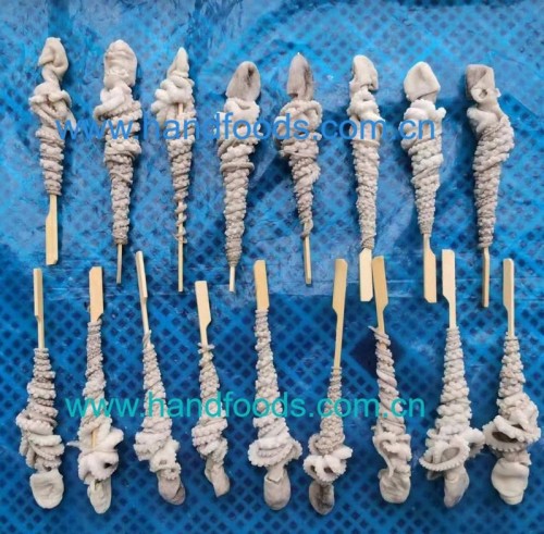 Frozen Cleaned Small Octopus Skewer