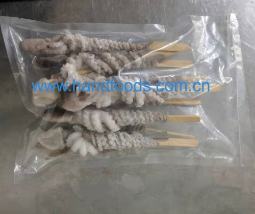 Frozen Cleaned Small Octopus Skewer